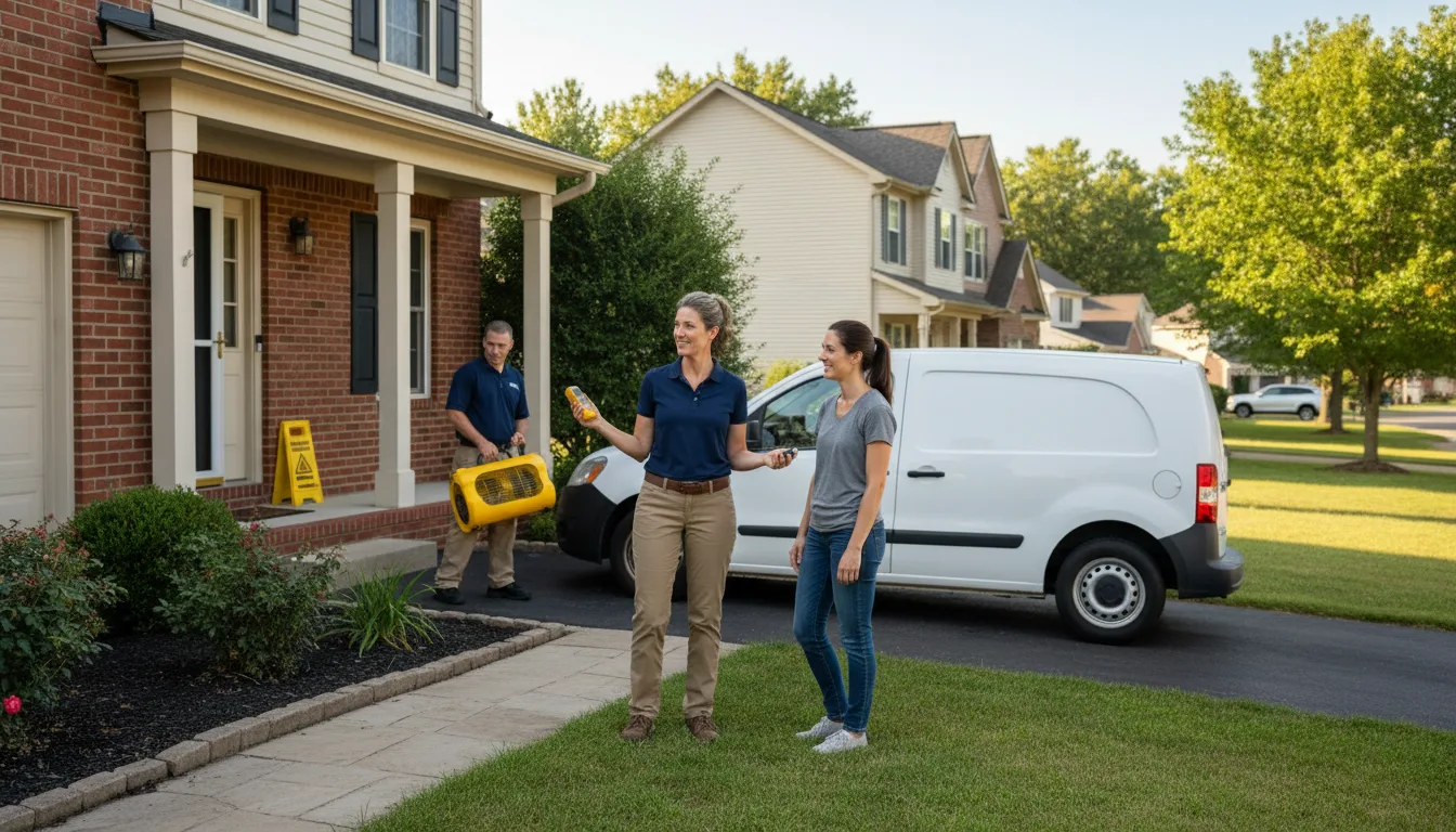 Water restoration image for Dehumidification And Cleanup Services in Houston, AL